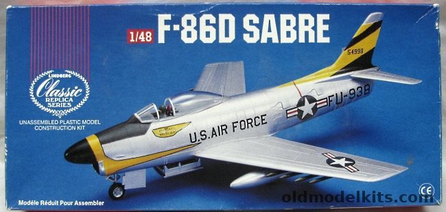 Lindberg 1/48 F-86D Sabre Jet Fighter, 70503 plastic model kit